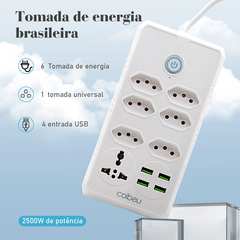 Filtro de Linha + Porta USB/C