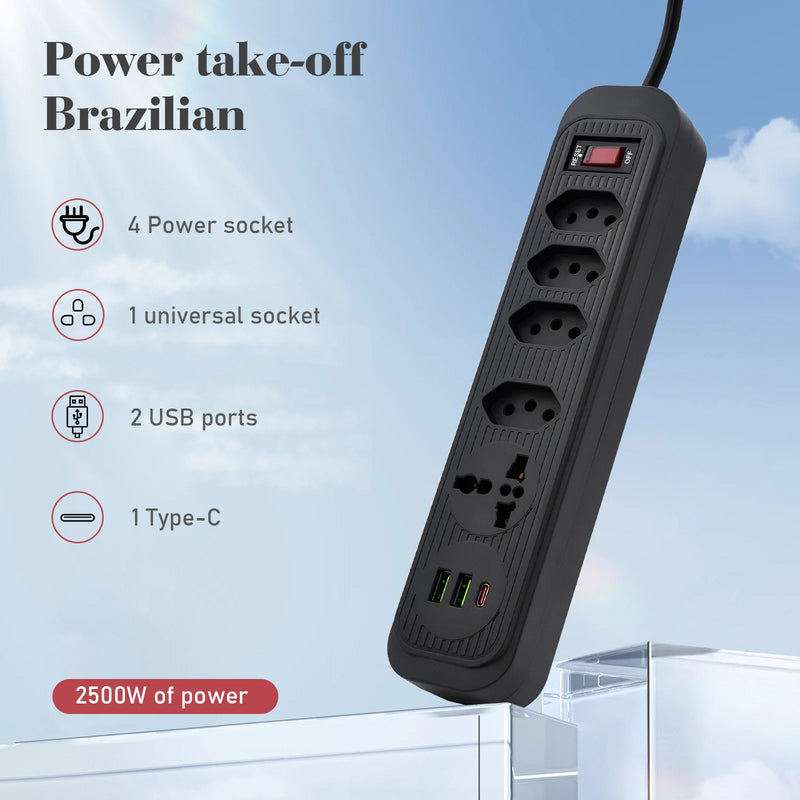 Filtro de Linha + Porta USB/C